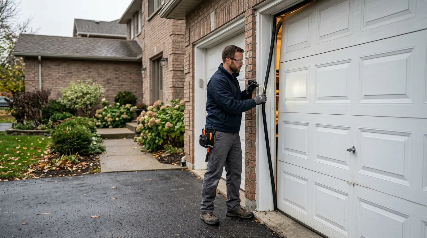 Roll-up steel garage door